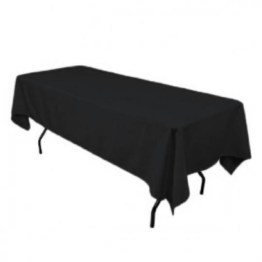 Trestle Tablecloth - BLACK (300 x 140cm / 2.4m)